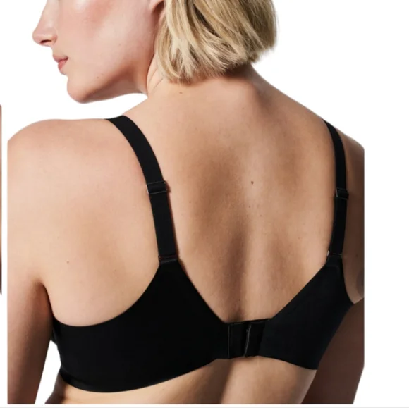 Spanx SheerFlex Fit-to-You Bra Adjustable Very Black Medium D/DDD NWT - Picture 4 of 11